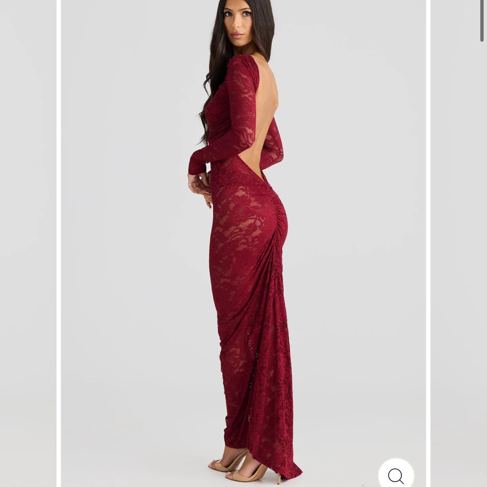 Melani Red Lace Dress